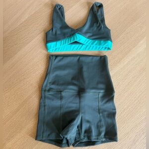 Tiger Friday 13 crop top & hippie shortie set